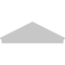 Ekena Millwork Peaked Cap 4 Spoke Architectural PVC Combination Pediment, 68"W x 23-7/8"H x 2-3/4"P (Pitch 6/12) PEDPC068X240PKC04 - alternate 4